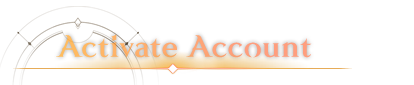 Activate Account